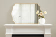 Scallop Mirror Gold 24x36 7