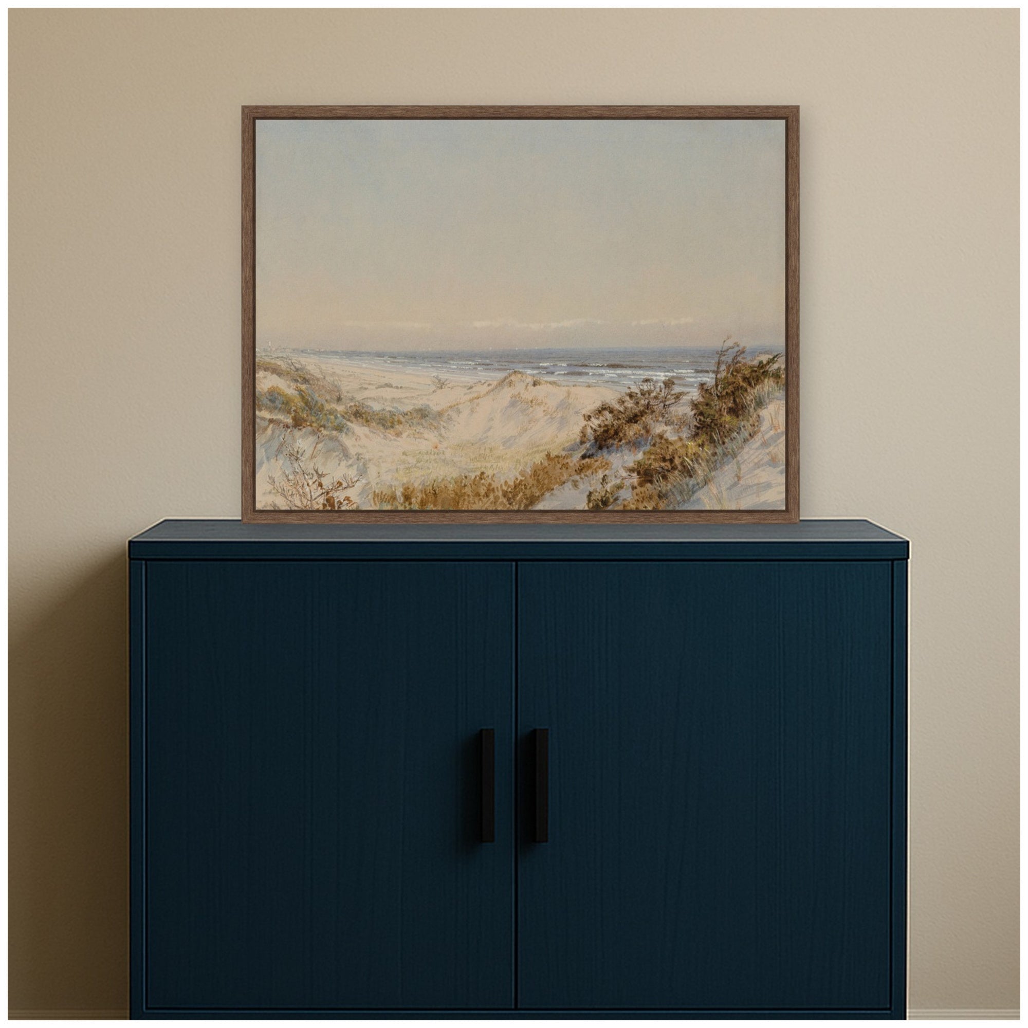 Framed Canvas Sylvie Walnut 24x18 6