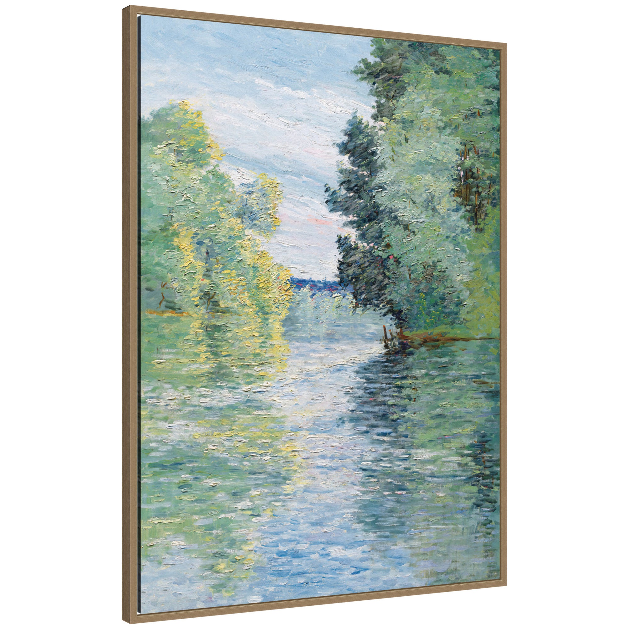 Framed Canvas 28 x 38 Sylvie Dark Gold 1
