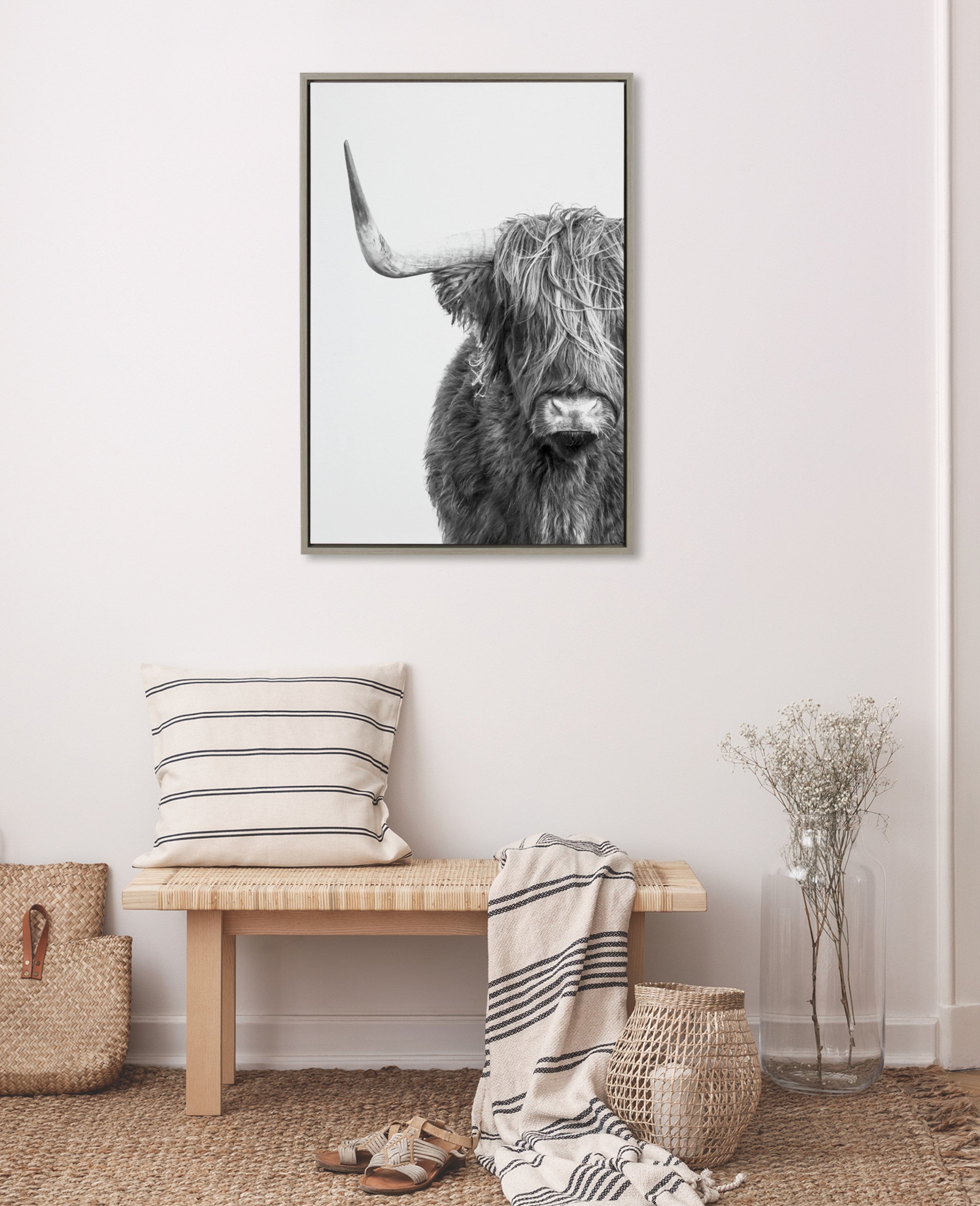 Framed Canvas Sylvie Graywash 23x33 6