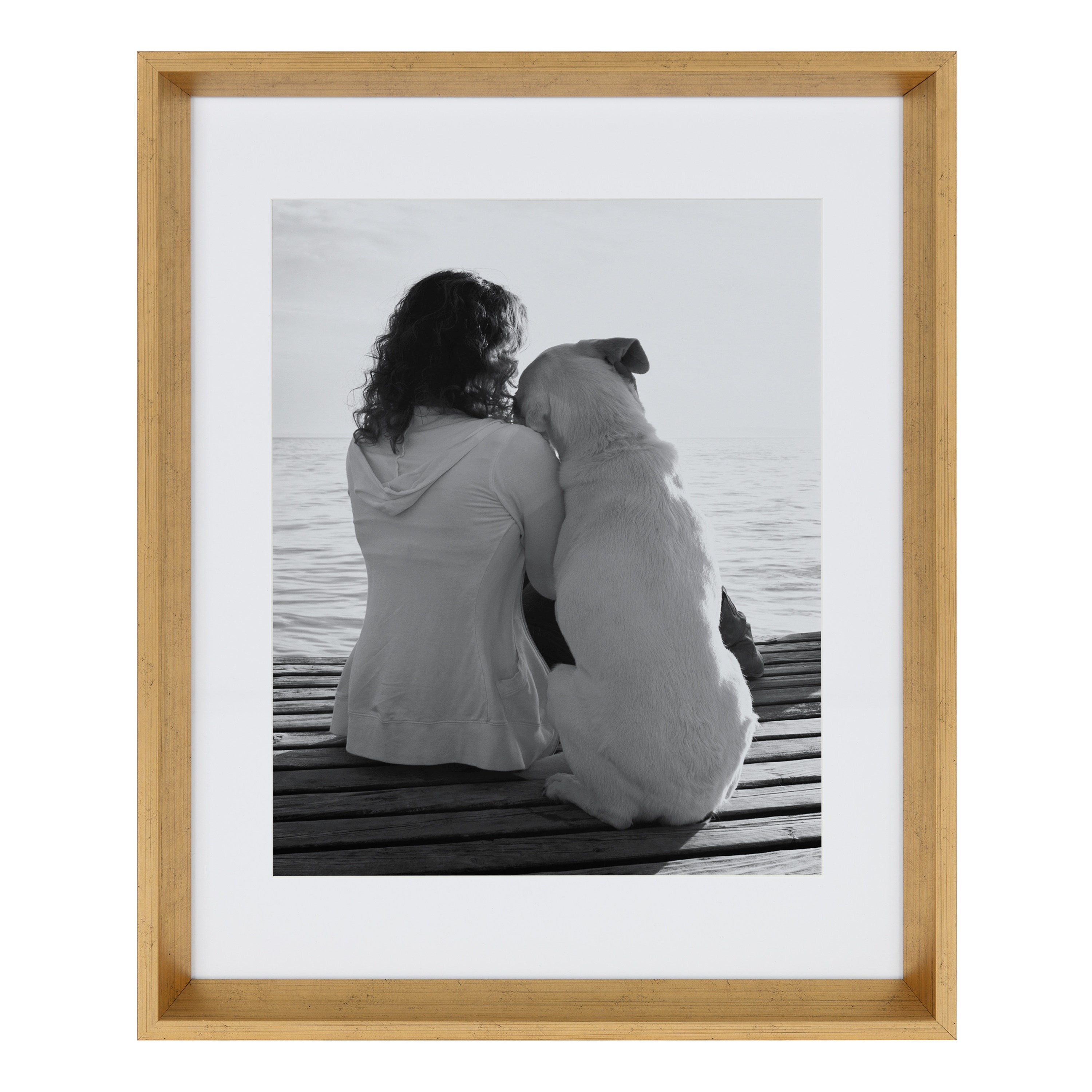 Wall Frame Gold 14x18 matted to 11x14 2