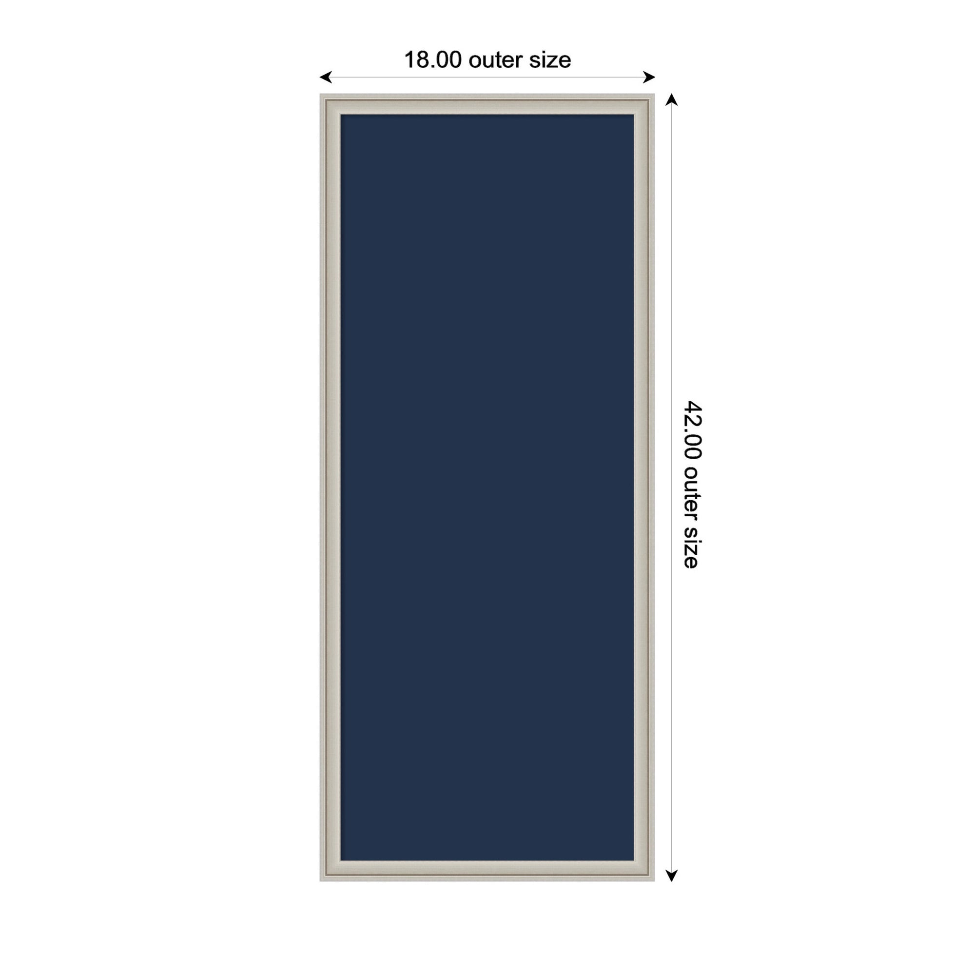 Framed Fabric Pinboard Midnight Harbor Blue Wall Organization