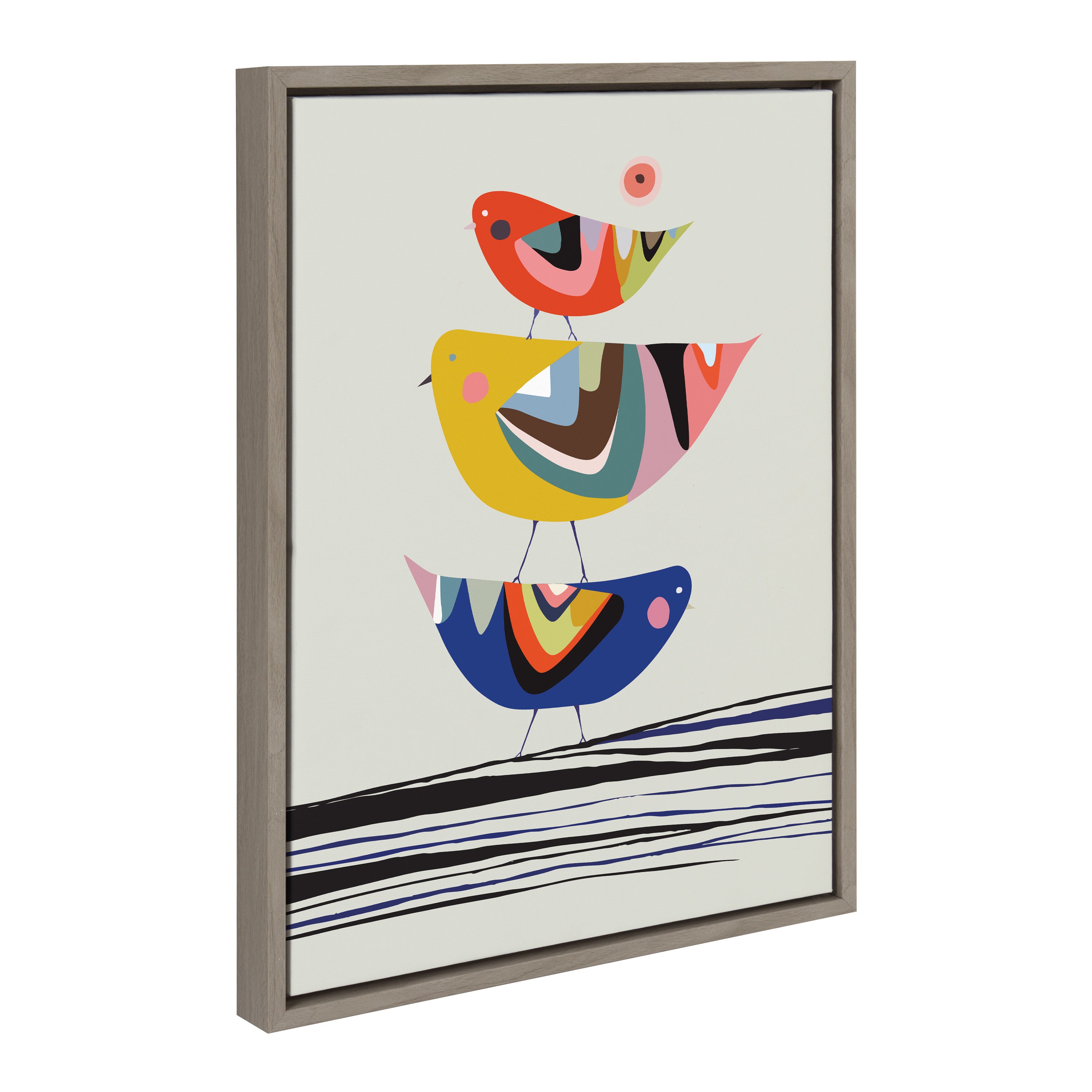 Framed Canvas Sylvie Graywash 18x24 2