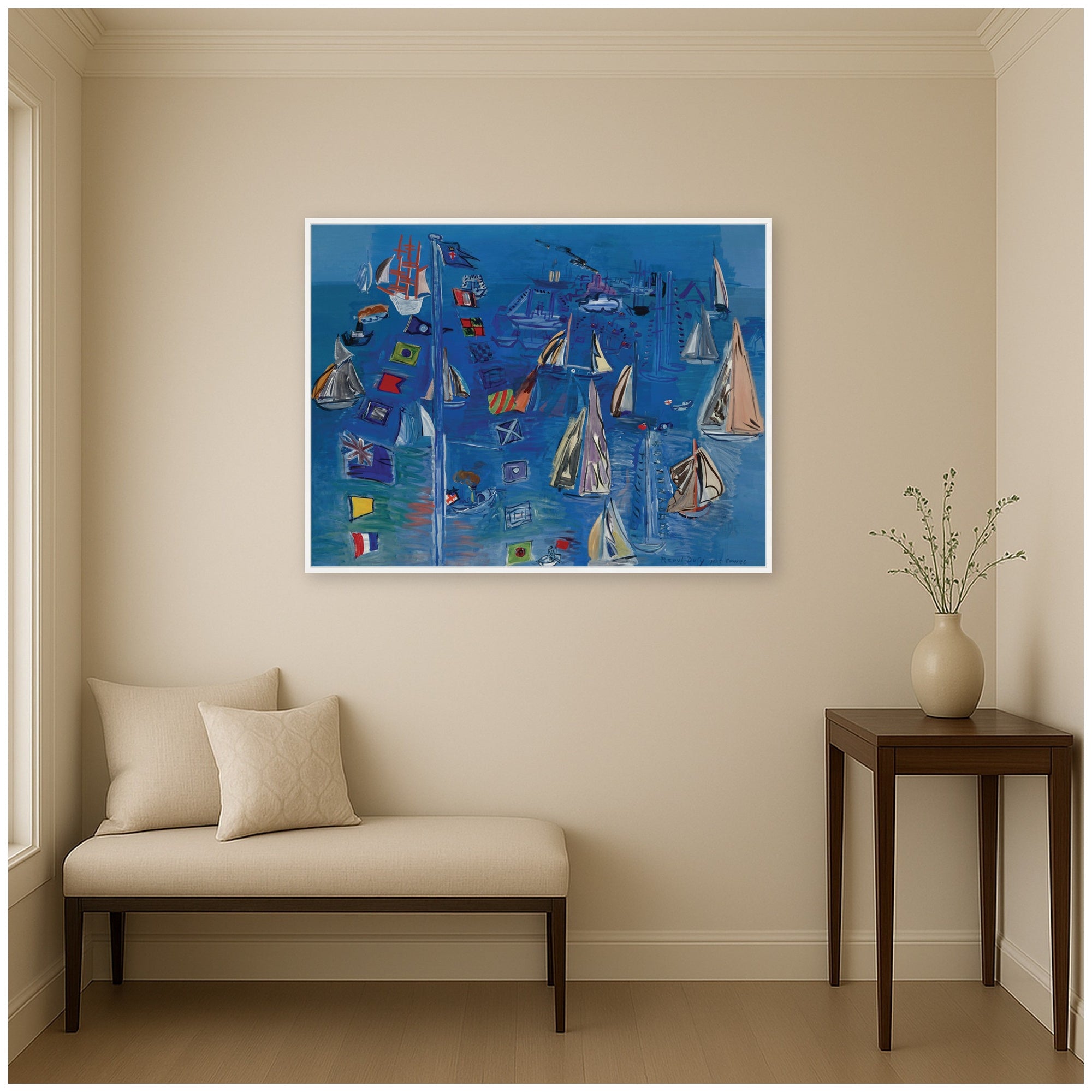 Framed Canvas 42x32 Sylvie White 6