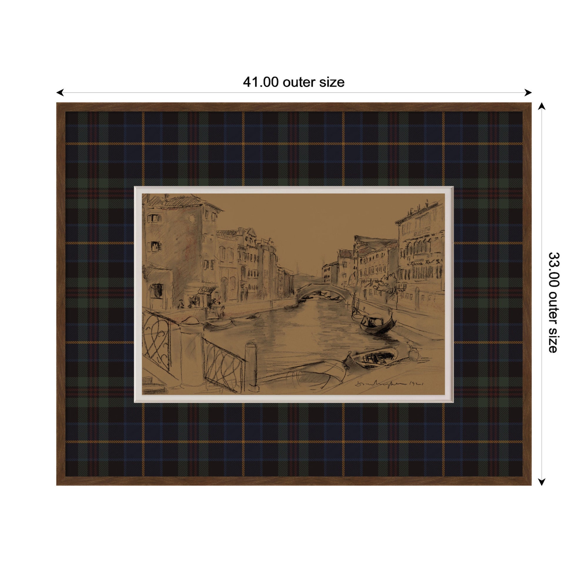 Framed Art 41x33 Carlisle Brown Narrow 2