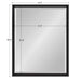Decorative Wall Mirror Black 23.5x29.5 5