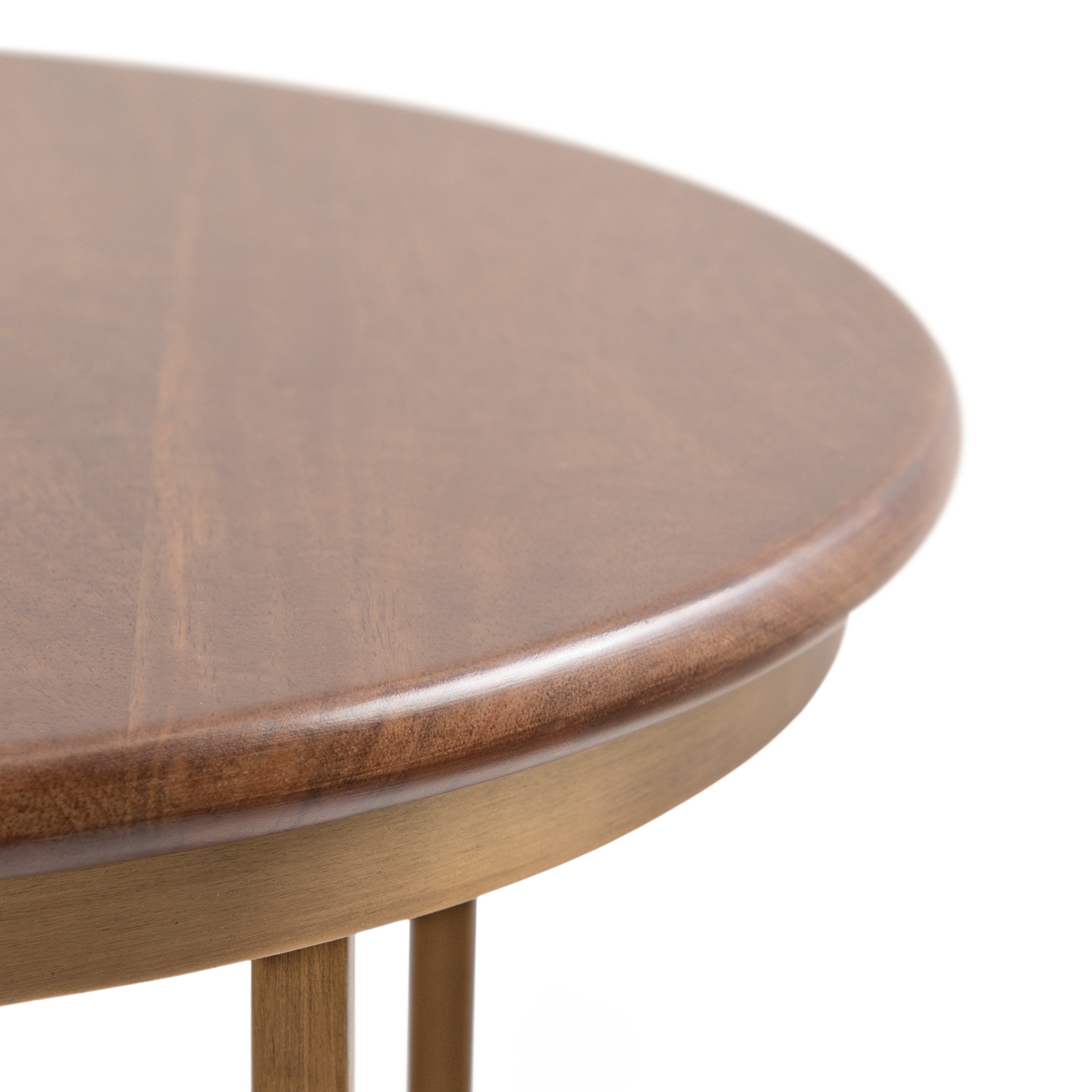 Side Table Walnut Brown Gold 16x16x24 3