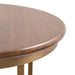Side Table Walnut Brown Gold 16x16x24 3