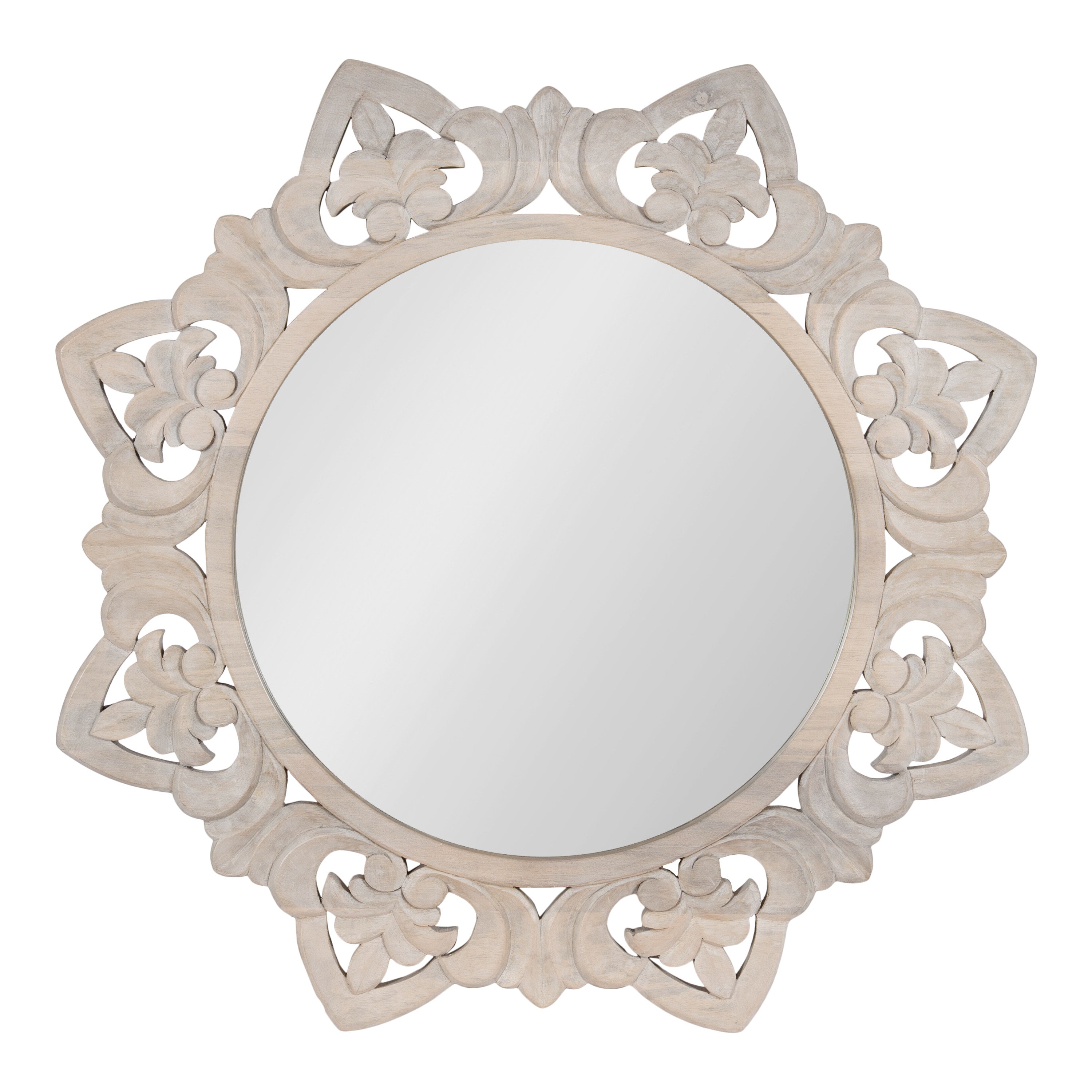 Decorative Mirror Natural Beige 28x28 5