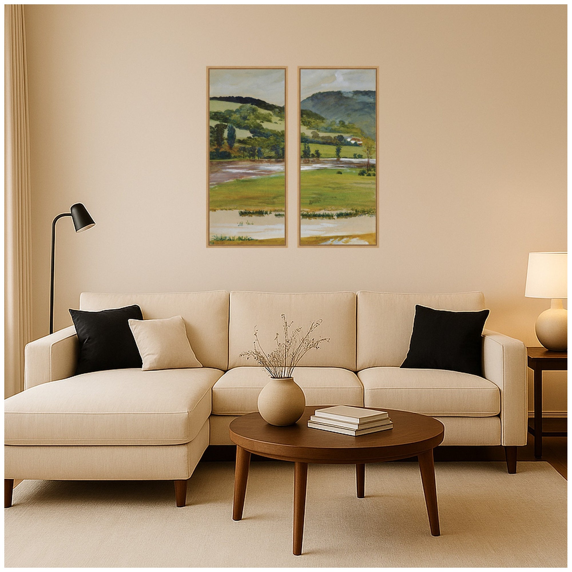 Art Set 2 Piece Set 18x40 Sylvie Natural 6