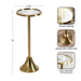 Drink Table Mirror Gold 10x10x23 2