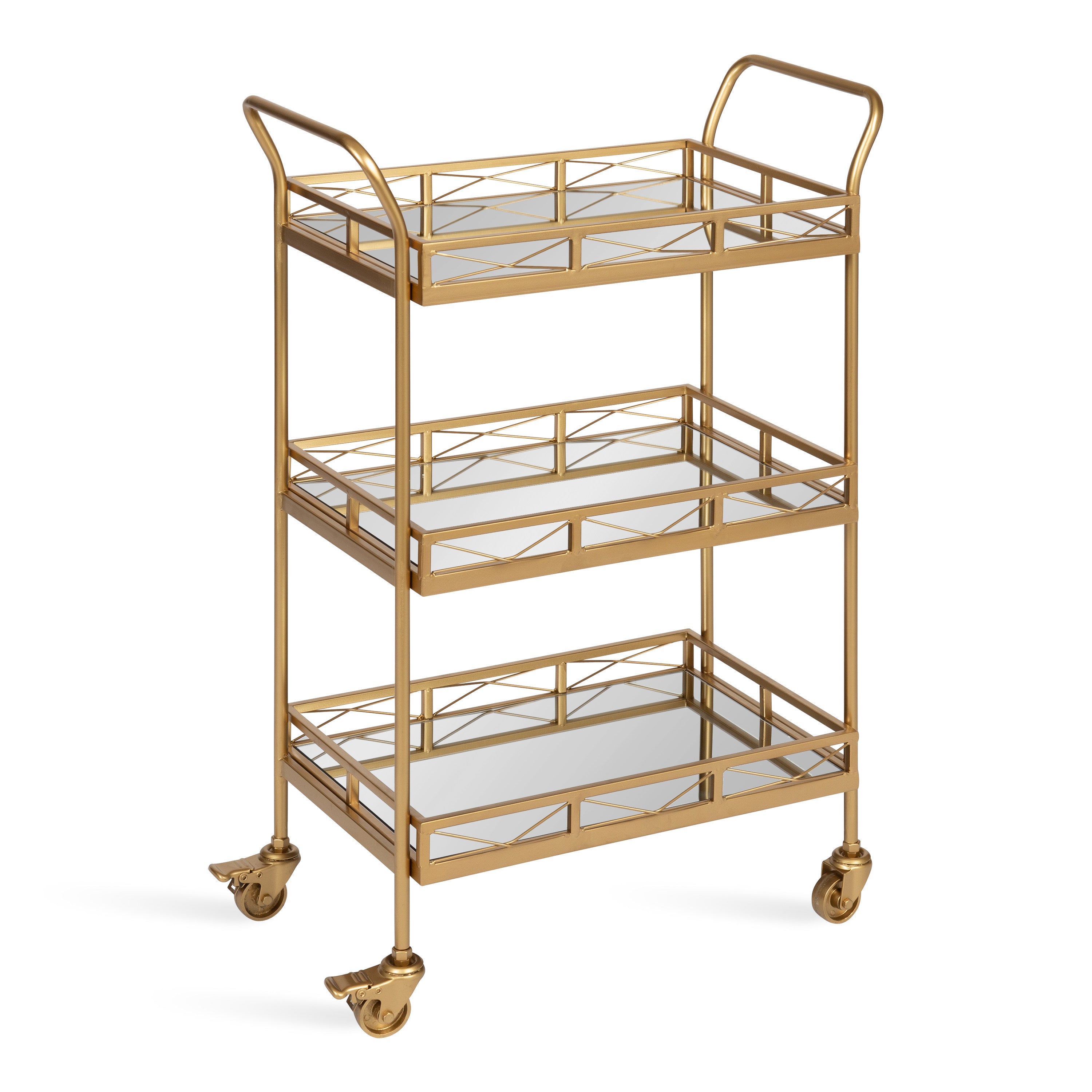 Bar Cart 23x13x35 Gold 1