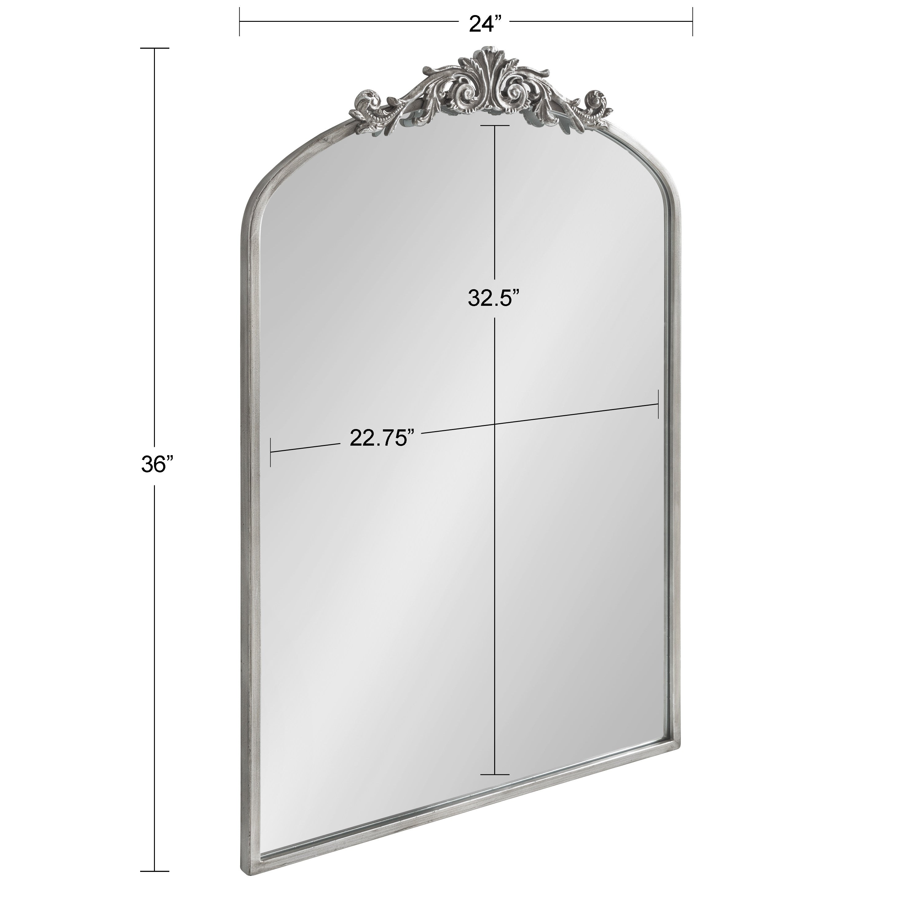 Arch Mirror 24x36 Silver 5