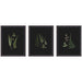 Framed Art Set 3 Piece Set 17x21 Dark Bronze Scoop 1