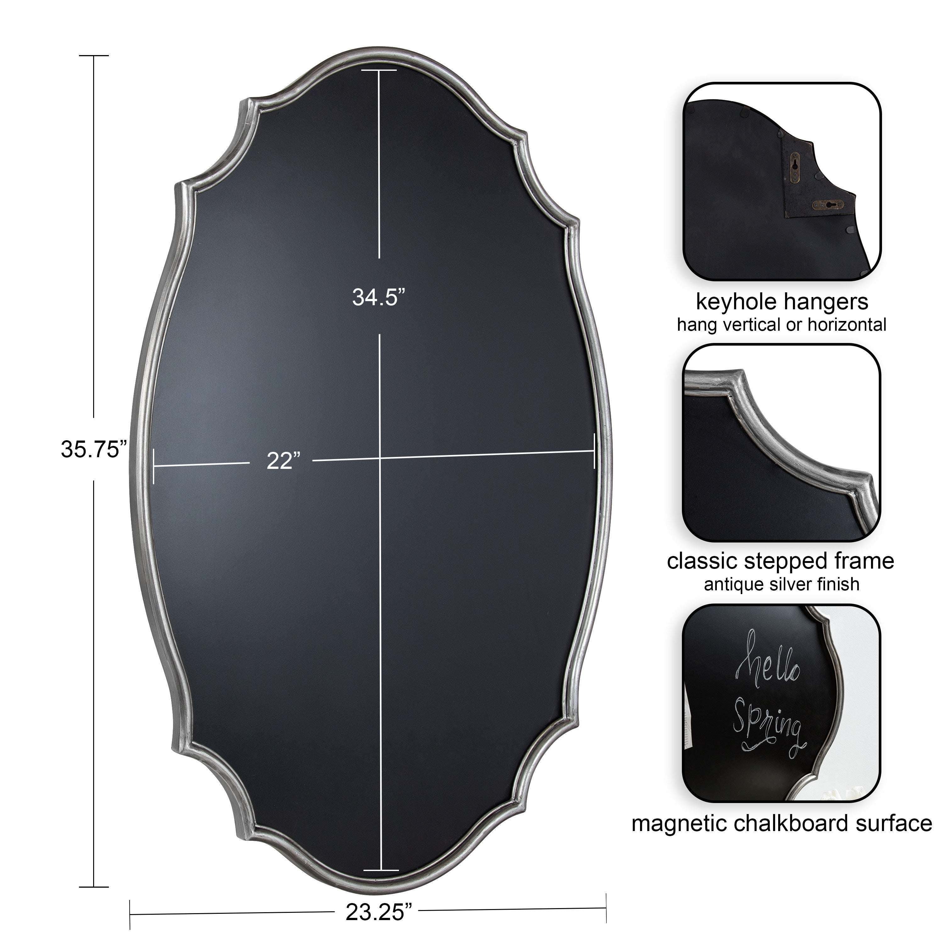 Chalkboard Silver 24x36 2