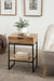 Side Table Natural Black 18x13x24 8