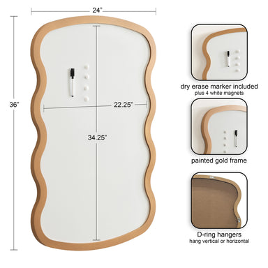 Dry Erase Board Gold 24x36 2