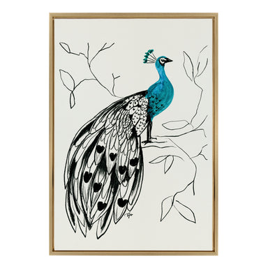 Framed Canvas Sylvie Bright Gold 23x33 1