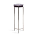 Drink Table Purple Silver 9x9x23 5