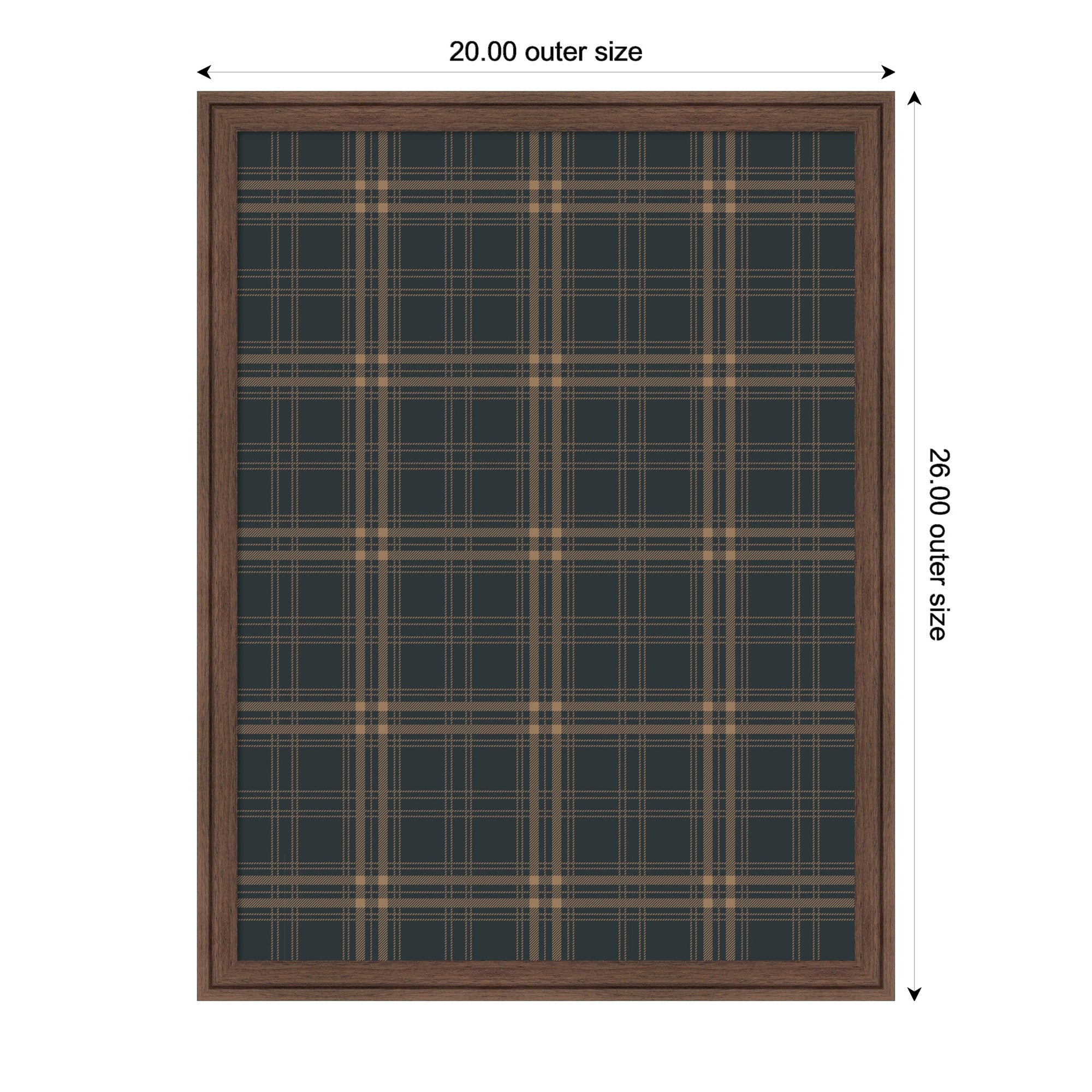 Pinboard 20x26 Florence Medium Brown 2