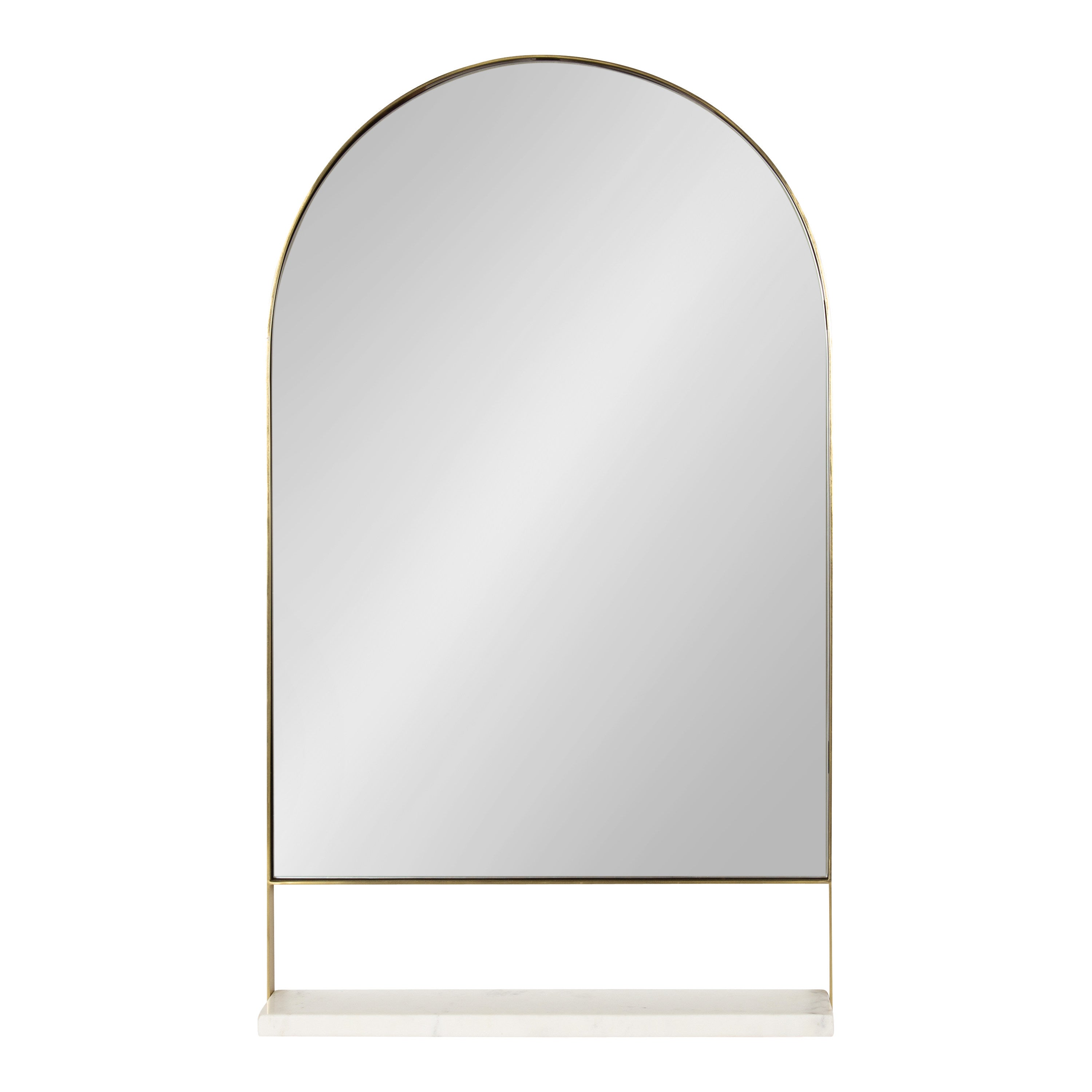 Chadwin Arch Wall Mirror with Shelf