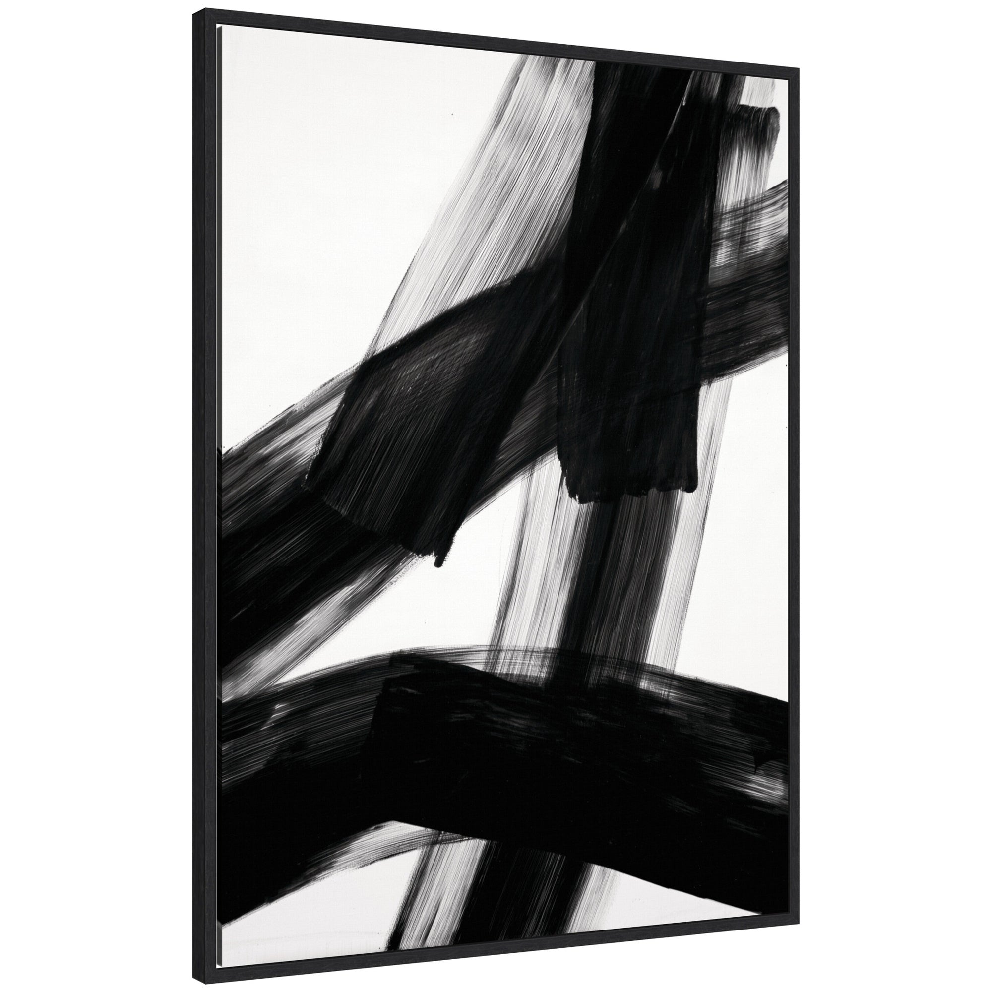 Black Mark No. 3 by Amy Lighthall Framed Canvas Wall Art Print