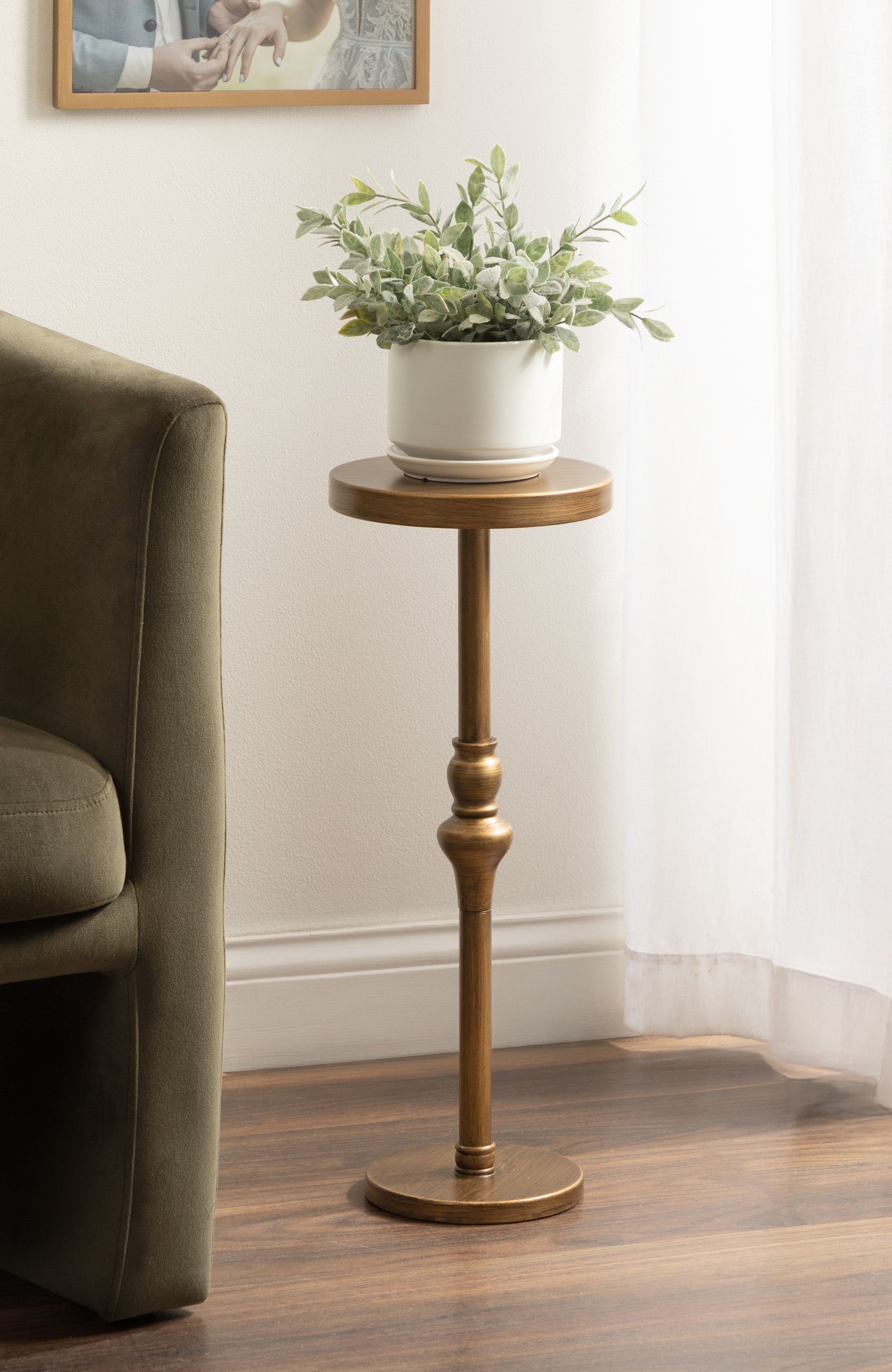 Drink Table Gold 9x9x22 7