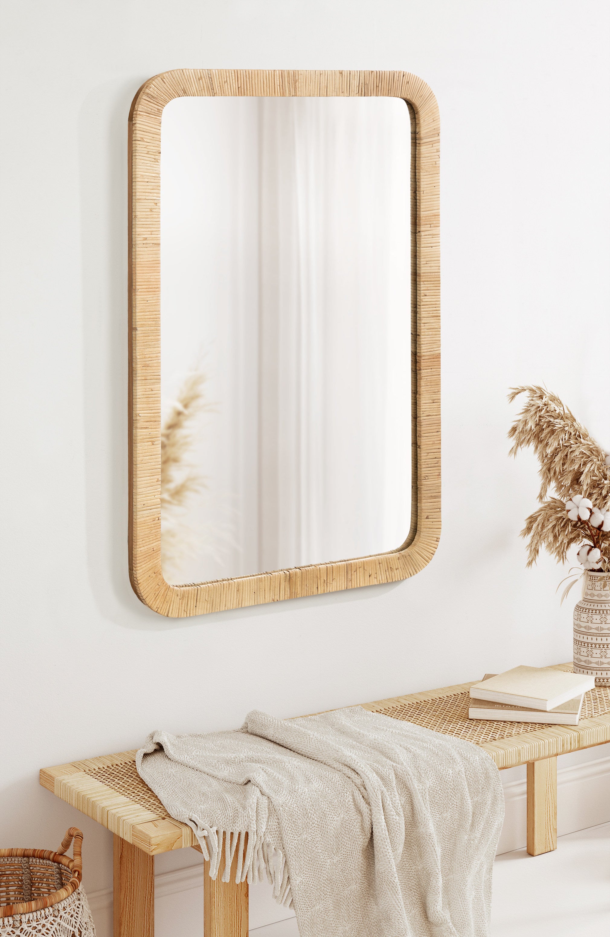 Rectangle Mirror 24x36 Natural 6