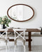 Oval Walnut Brown 24x36 7