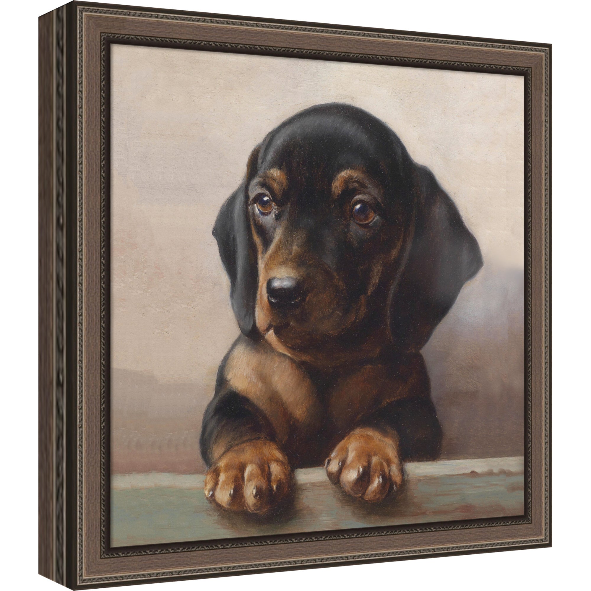 Mounted Canvas 11 x 11 Cordelia Thin Bronze 1