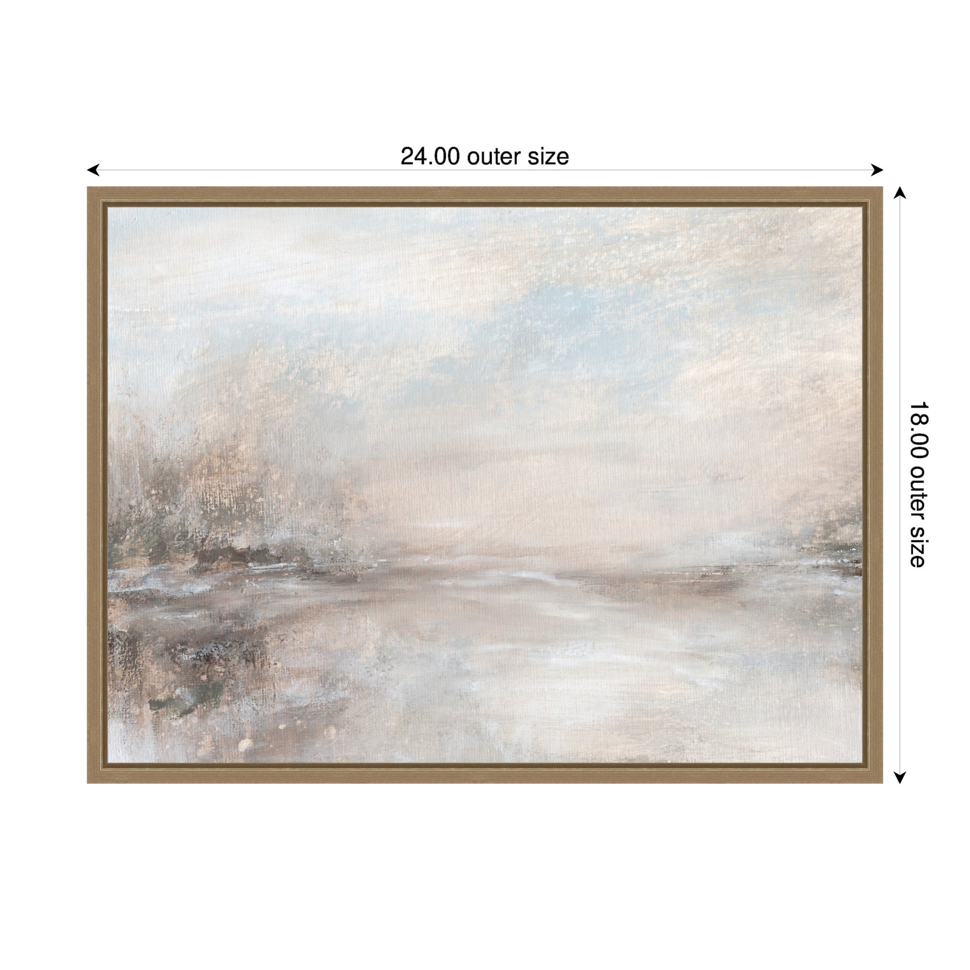 Framed Canvas 24x18 Sylvie Dark Gold 2
