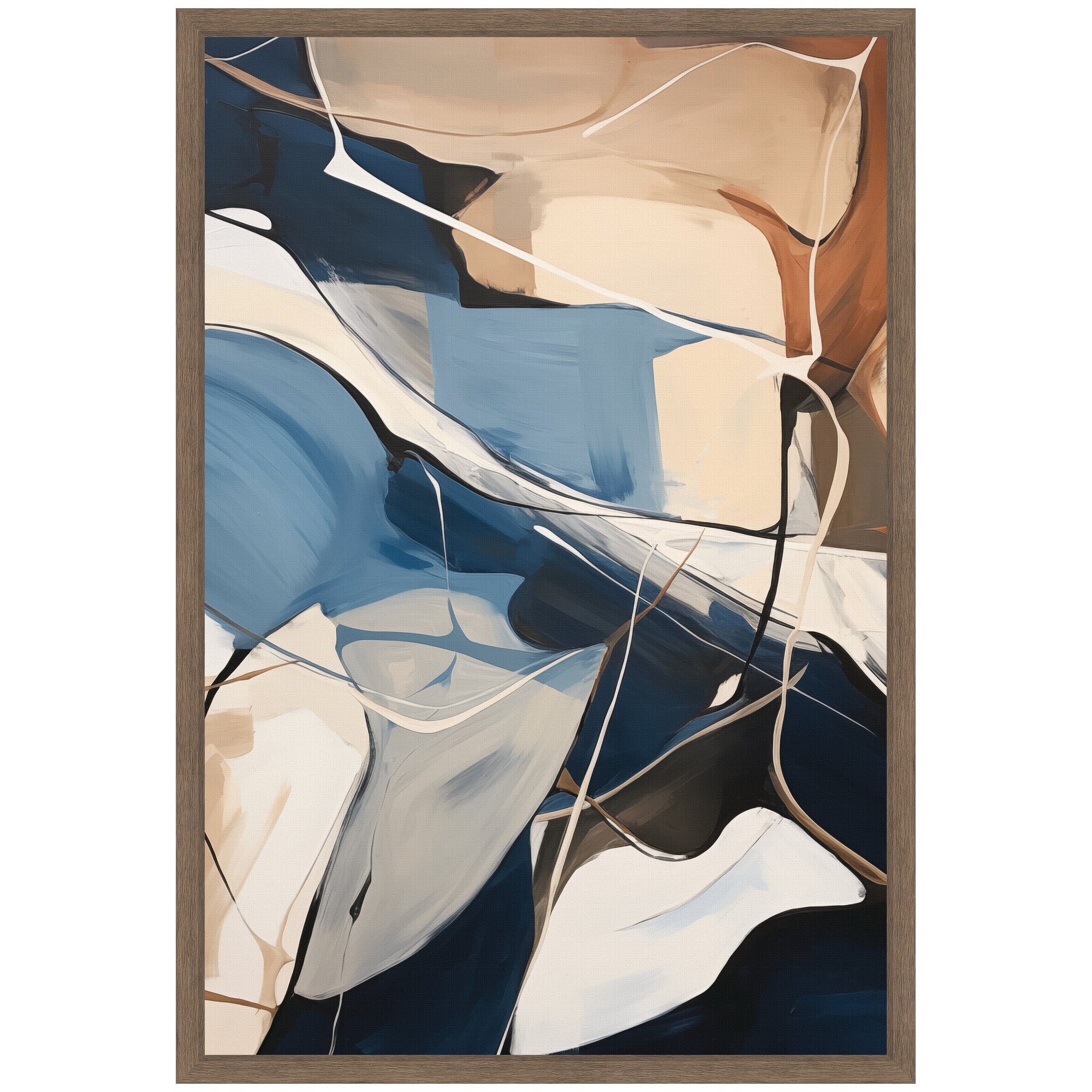Framed Canvas Sylvie Walnut 16x23 1