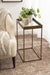 Side Table Gold 18x12x24 7
