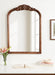 Arch Mirror Walnut Brown 24x36 6