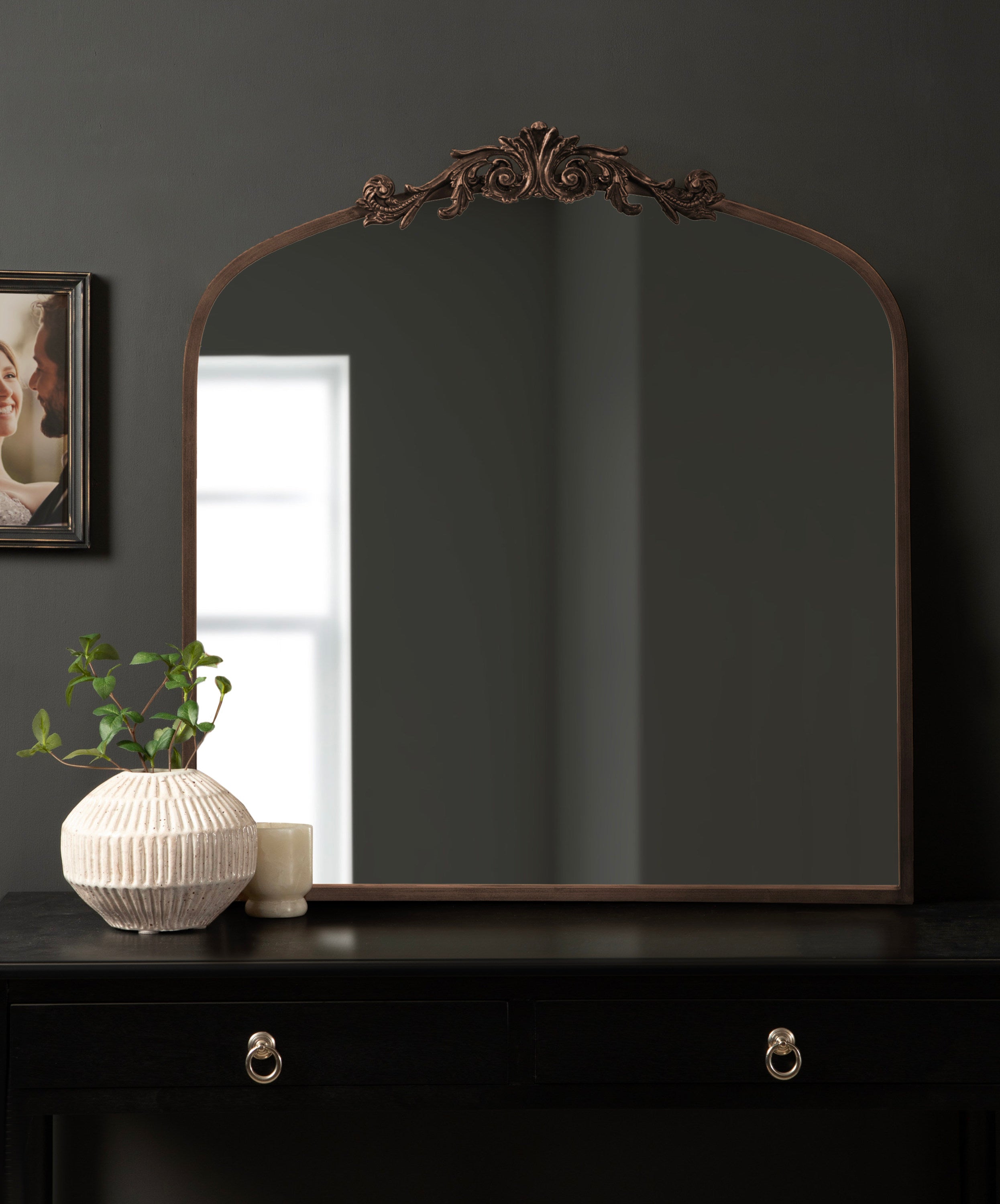 Arch Mirror 28x30 Bronze 8