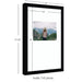 Wall Frame Svelte Noir Black 10x16 matted to 5x7 2