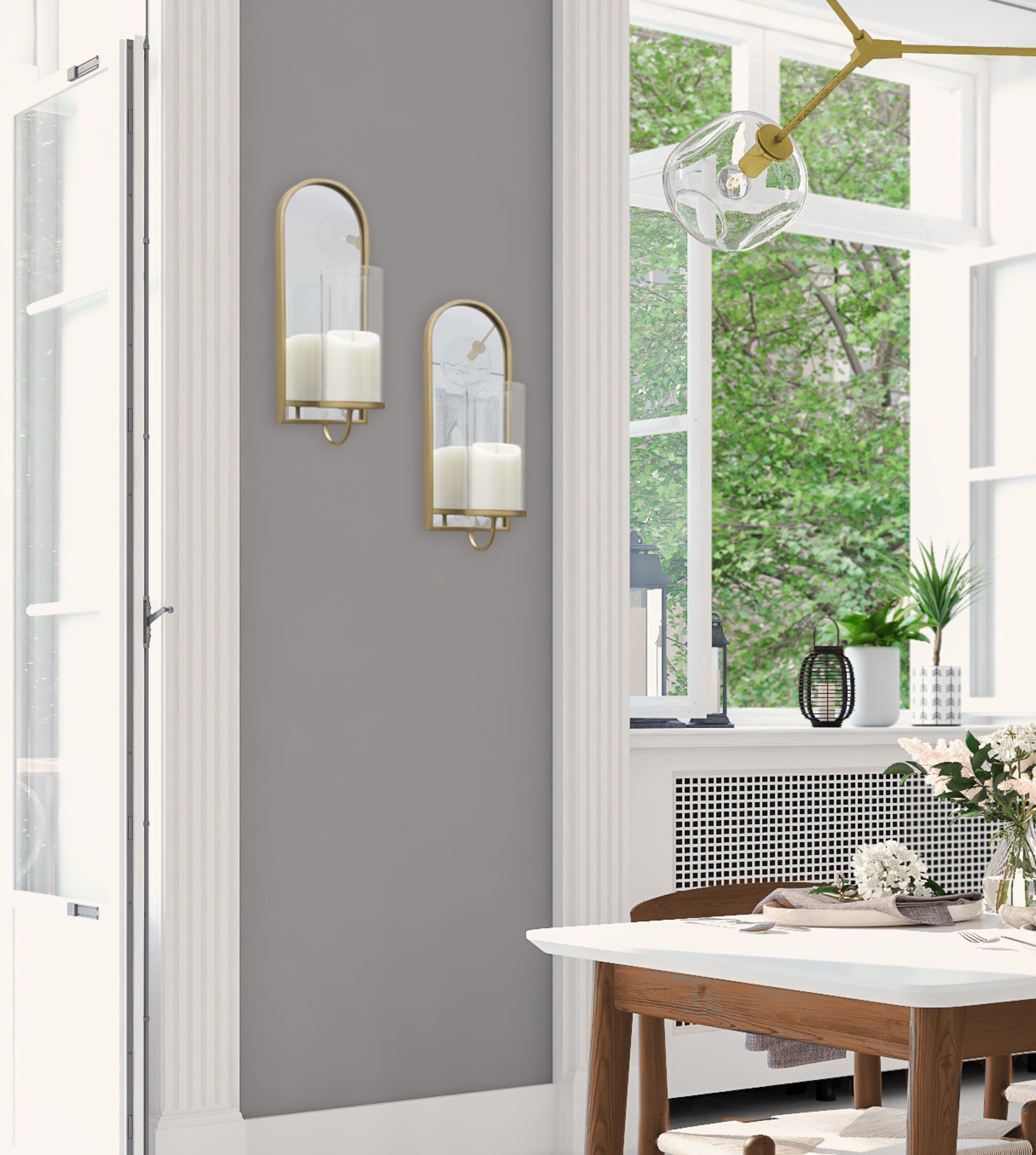 Wall Sconce Gold 6x5x16 8