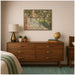 Framed Canvas Sylvie Walnut 38x28 5