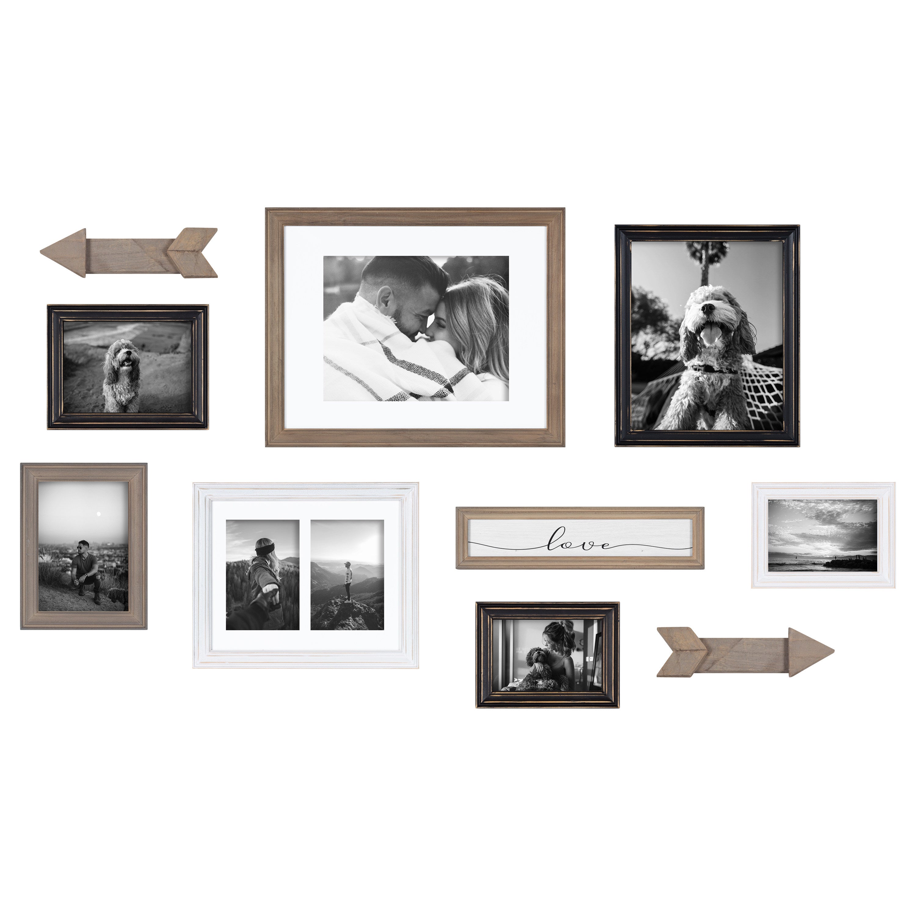 Frame Box Set Black White 10 Piece 1