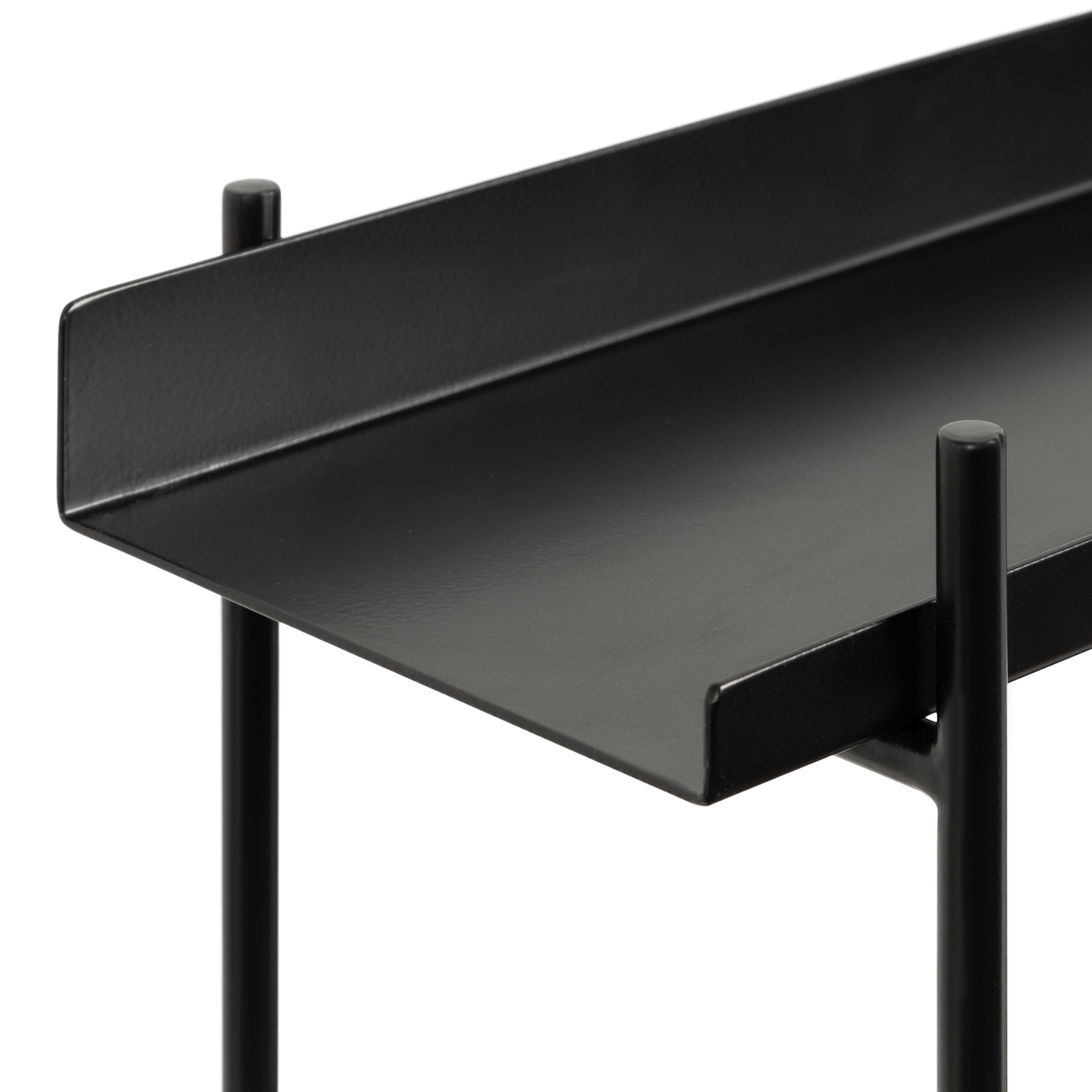 Accent Shelf Black 28x7x15 3