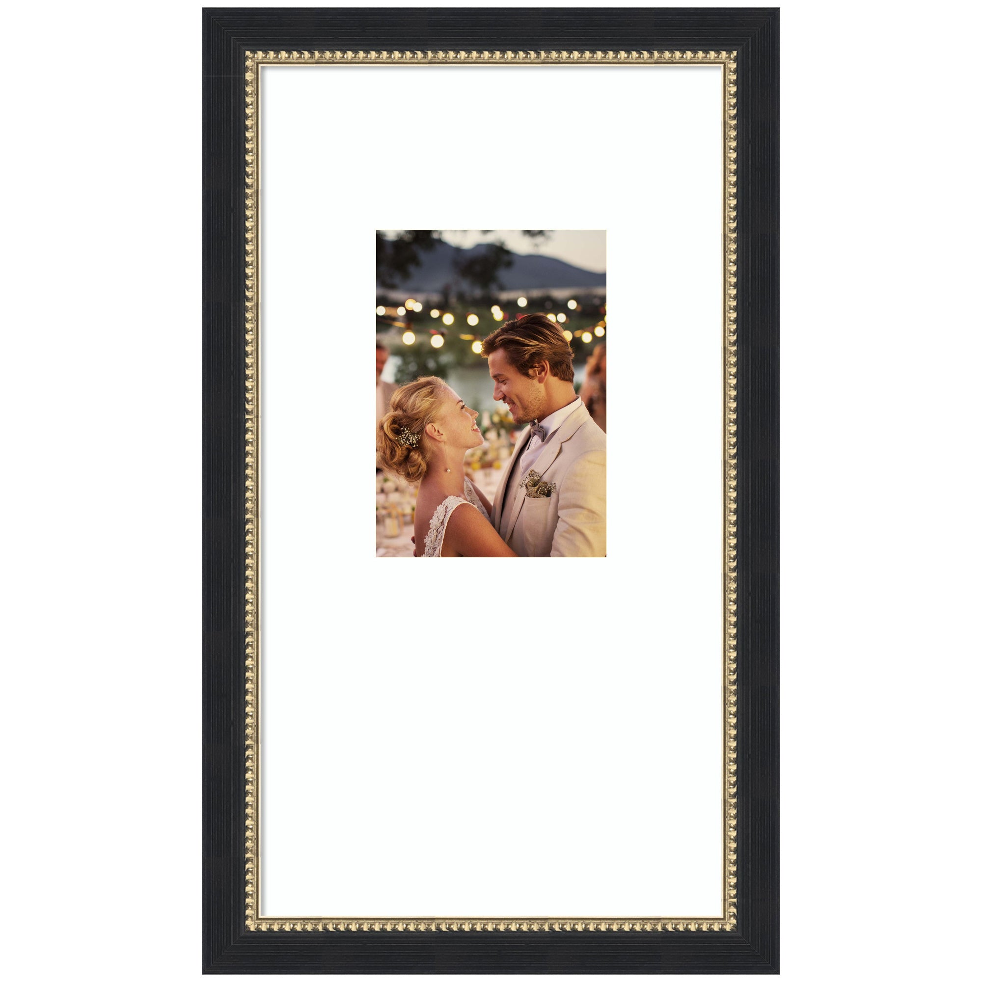 Wall Frame Belmont Black 10x18 matted to 5x7 1