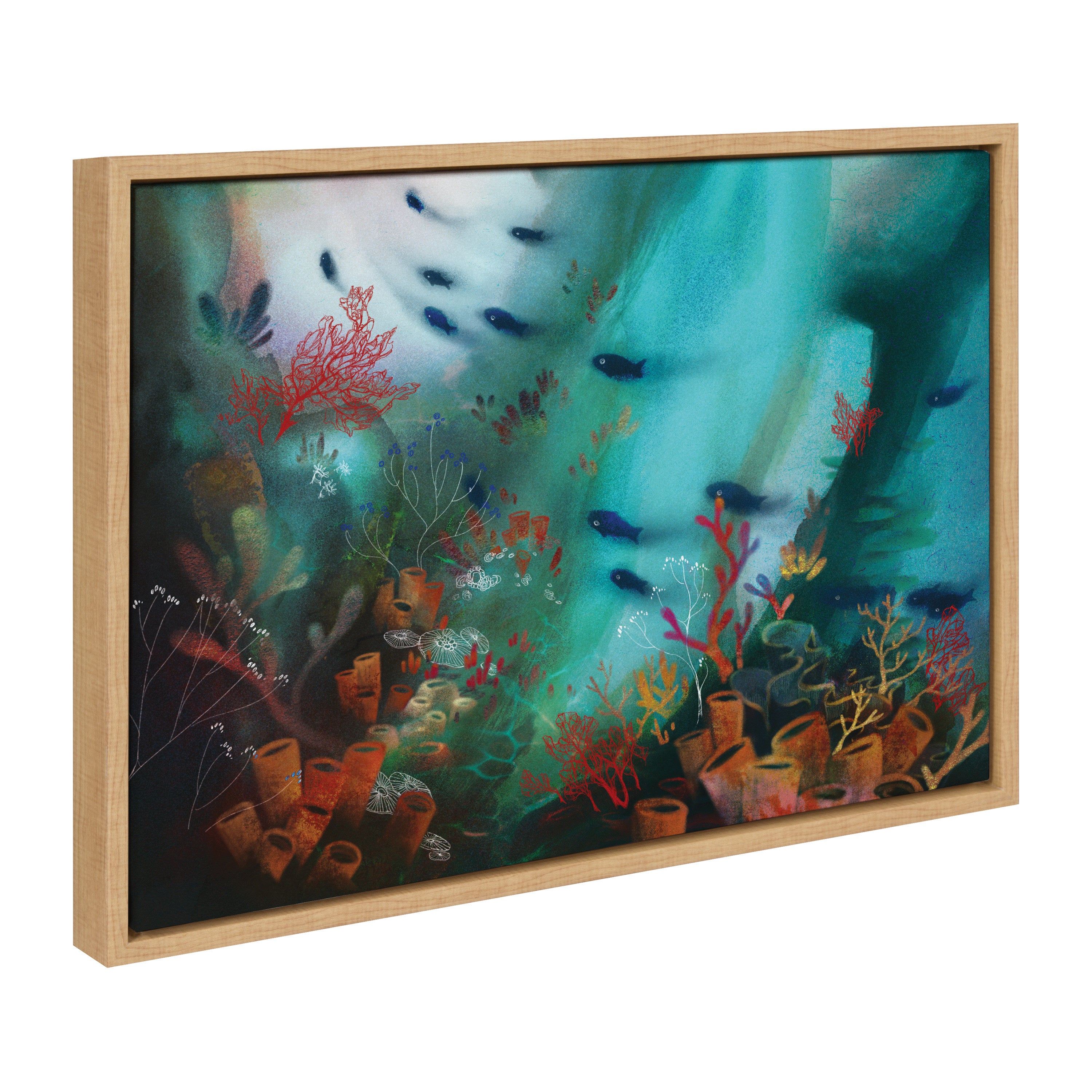 Framed Canvas Sylvie Natural 18x24 1