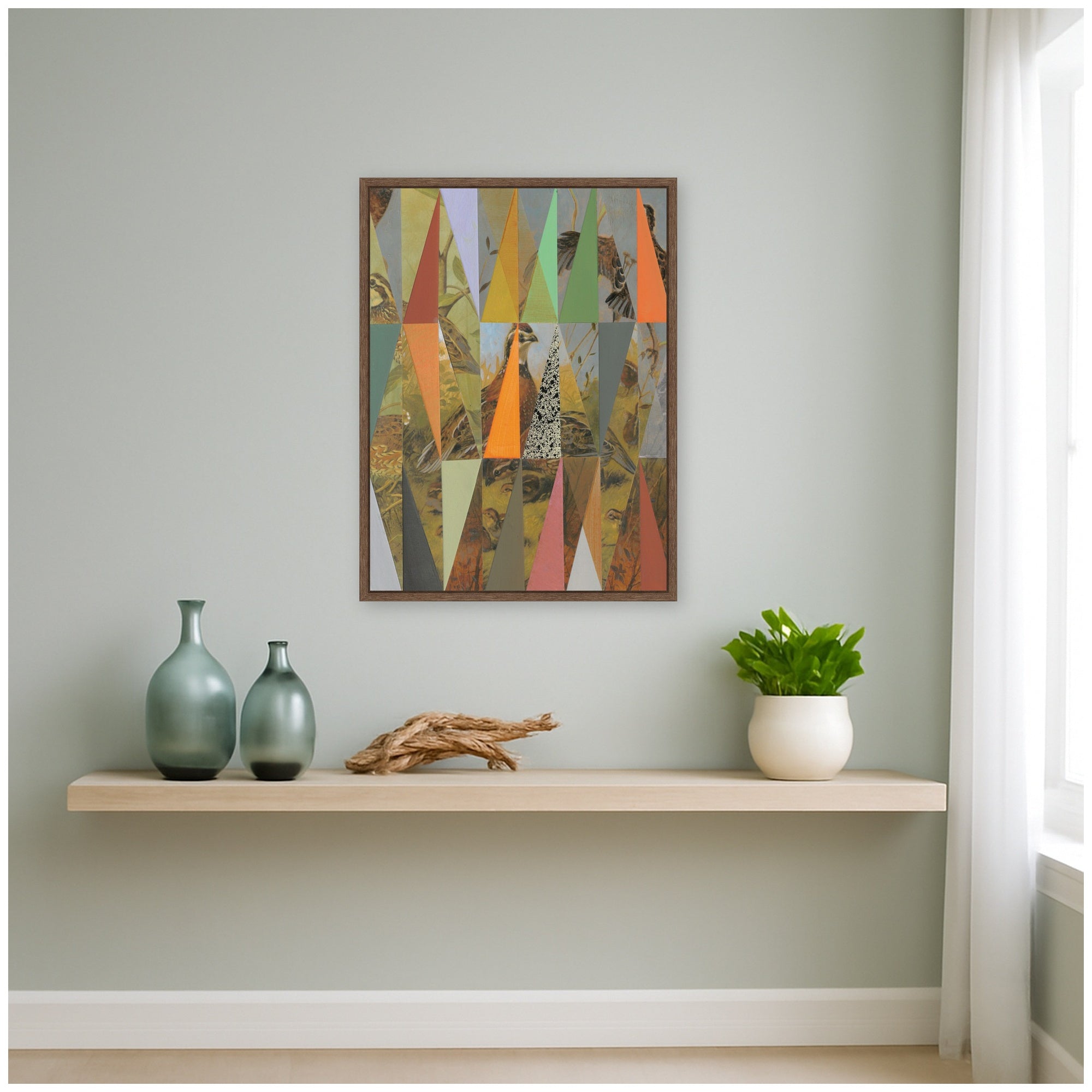 Framed Canvas 18x24 Sylvie Walnut 6