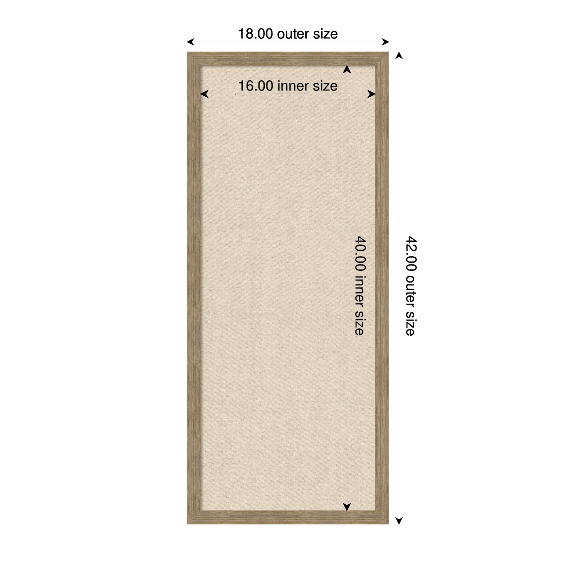 Pinboard 18x42 Woodgrain Stripe Mocha 2