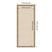 Pinboard 18x42 Woodgrain Stripe Mocha 2