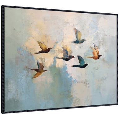Framed Canvas 42x32 Sylvie Beaded Black 1