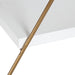 Accent Shelf White Gold 3 Shelves 4