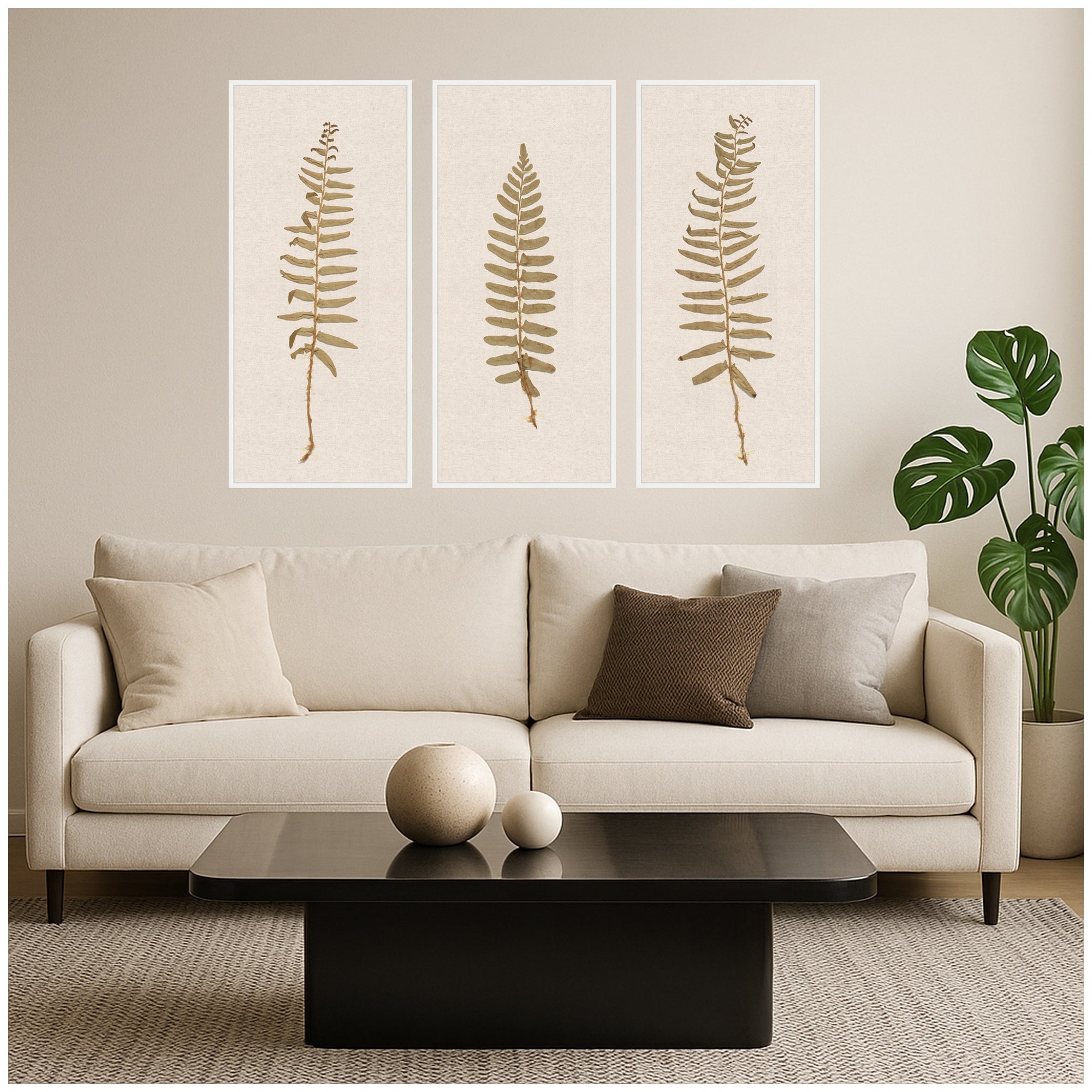 Art Set 3 Piece Set 18x40 Sylvie White 5
