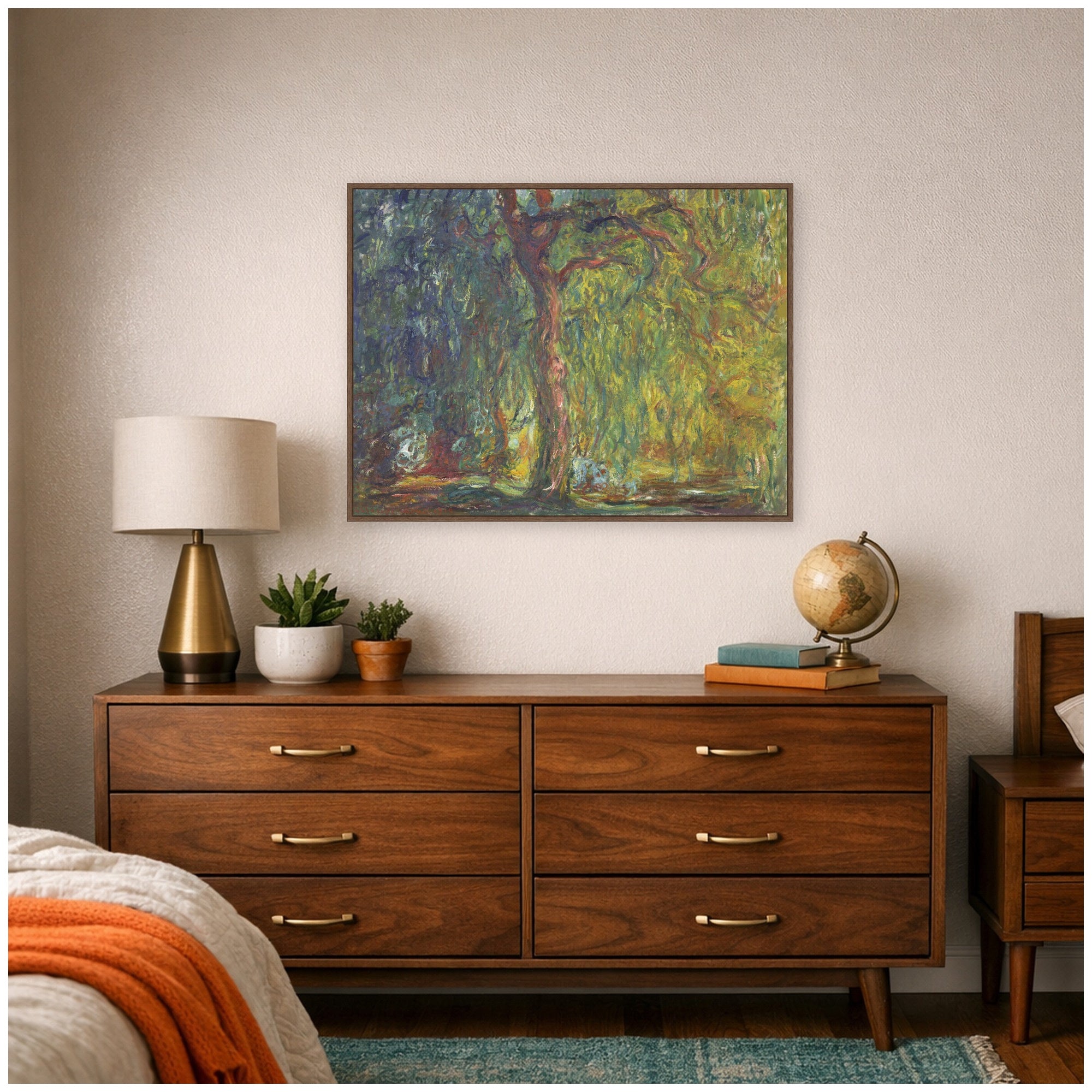 Framed Canvas 42x32 Sylvie Walnut 5