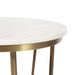 Side Table White Gold 16x16x24 3